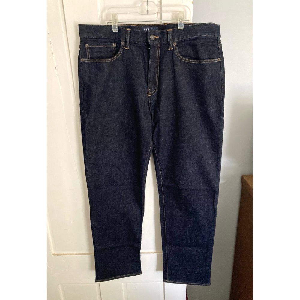 Men’s GAP Straight Leg Dark Wash Jeans NWOT 36 x 32